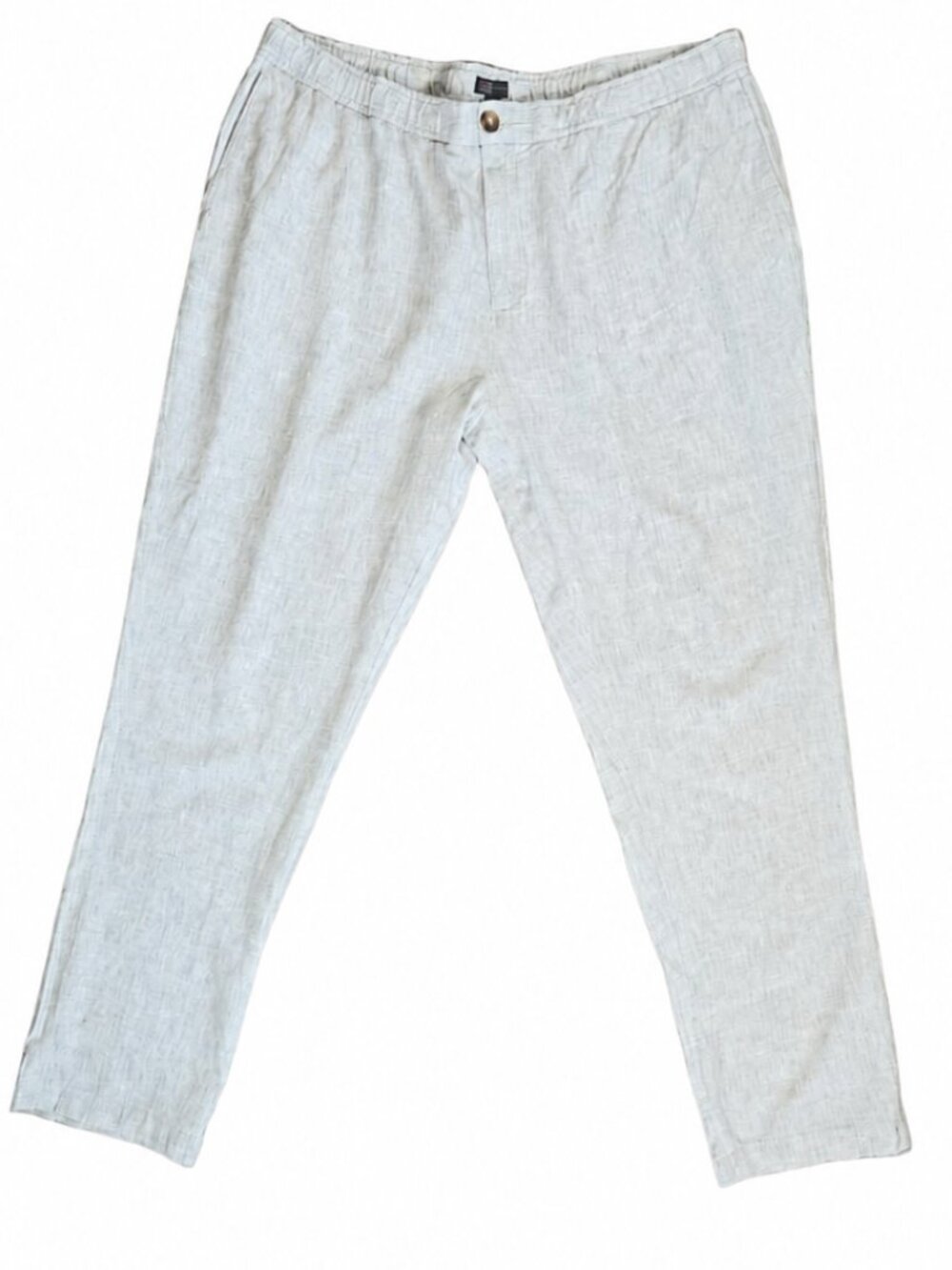 14th & Union Men's 2XL Gray Linen Blend Pants Resort Vacation Summer